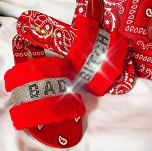 Load image into Gallery viewer, Women&#39;s &quot;Bad B&quot; Sandals (Red)