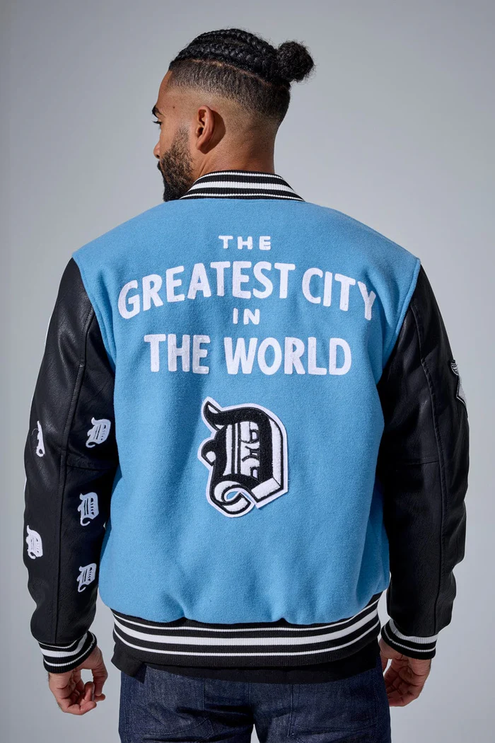 JORDAN CRAIG D-TOWN VARSITY JACKET (LION BLUE) – Dee's Urban Fashion