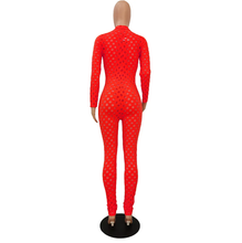 Load image into Gallery viewer, WOMEN&#39;S RED HOLLOW OUT ONE PIECE JUMPSUIT IN STORES NOW!