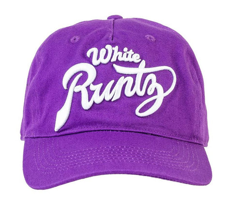 WHITE RUNTZ HAT (PURPLE)