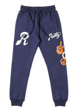 Load image into Gallery viewer, PEACE, LOVE, RUNTZ JOGGER (NAVY)