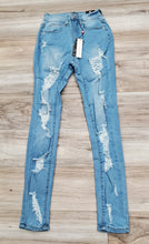 Load image into Gallery viewer, REDFOX High Waisted Rip Off Jeans (Light Blue) PA0432