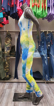 Load image into Gallery viewer, REDFOX TIE DYE SCRUNCH CATSUIT (YELLOW)
