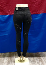 Load image into Gallery viewer, REDFOX HIGHWAIST JEANS WITH STUDS (BLACK) PA0493