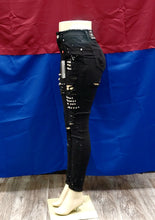 Load image into Gallery viewer, REDFOX HIGHWAIST JEANS WITH STUDS (BLACK) PA0493
