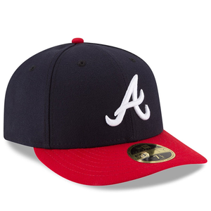 Atlanta Braves New Era Home Authentic Collection 59FIFTY Fitted Hat - Navy/Red