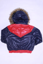 Load image into Gallery viewer, REDFOX DAKOMA PADDED BOMBER JACKET WITH FAUX FUR (RED/NAVY)