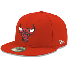Load image into Gallery viewer, Chicago Bulls New Era Official Team Color 59FIFTY Fitted Hat - Red