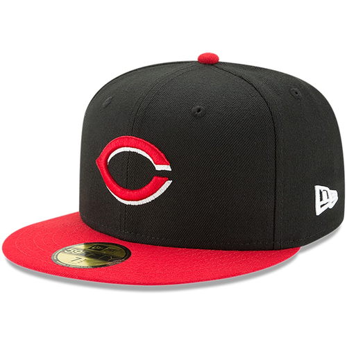 Cincinnati Reds New Era Alternate Authentic Collection 59FIFTY Fitted Hat-Black/Red