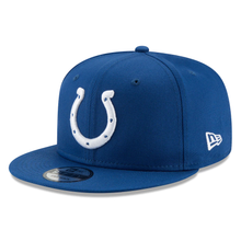 Load image into Gallery viewer, Indianapolis Colts New Era Basic 9FIFTY Adjustable Snapback Hat - Royal