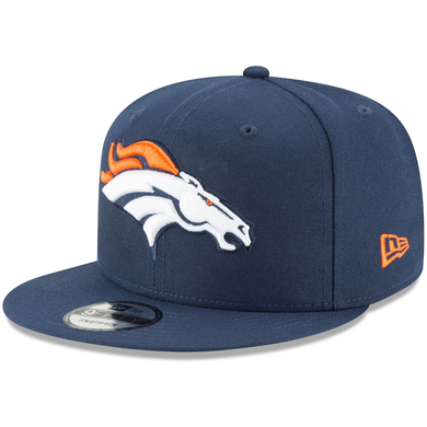 Denver Broncos New Era Basic 9FIFTY Adjustable Snapback Hat - Navy