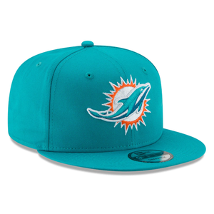 Miami Dolphins New Era Basic 9FIFTY Adjustable Snapback Hat - Aqua
