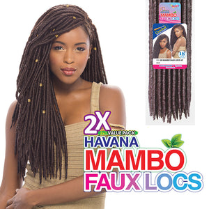 JANET COLLECTION 2X MAMBO FAUX LOCS 18"