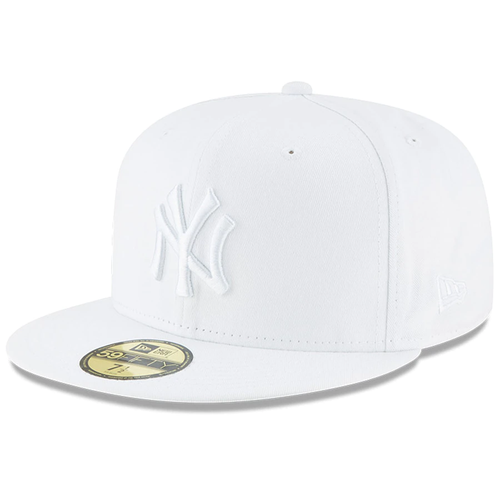 New York Yankees New Era Primary Logo Basic 59FIFTY Fitted Hat - White