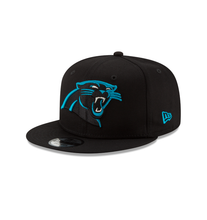 Load image into Gallery viewer, Carolina Panthers New Era 9FIFTY Adjustable Hat - Black