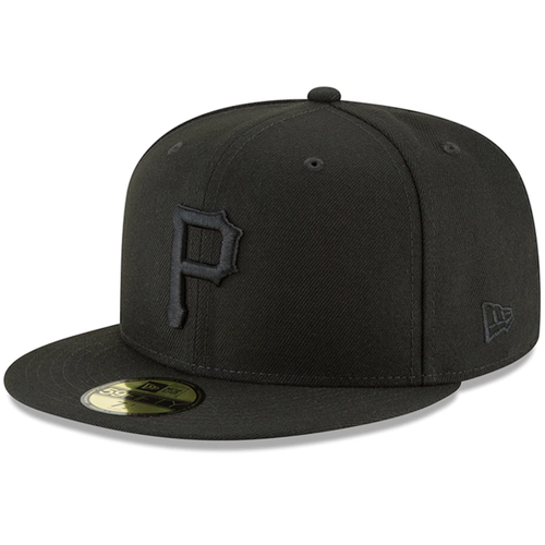 Pittsburgh Pirates New Era Primary Logo Basic 59FIFTY Fitted Hat - Black