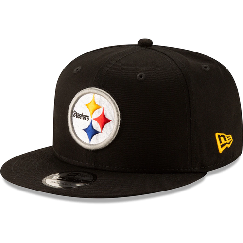 Pittsburgh Steelers New Era Basic 9FIFTY Adjustable Snapback Hat - Black