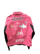 Load image into Gallery viewer, REDFOX COLORBLOCK BIKER JACKET (PINK)