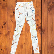 Load image into Gallery viewer, REDFOX HIGHWAIST DISTRESSED JEAN (WHITE/MULTI) PA0512