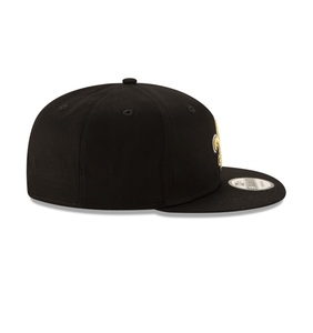 New Orleans Saints New Era Official Team Color 9FIFTY Snapback Hat - Black