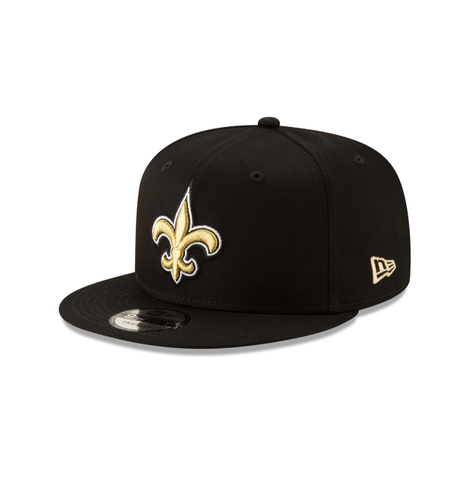 New Orleans Saints New Era Official Team Color 9FIFTY Snapback Hat - Black