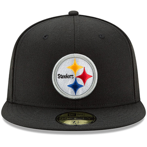 Pittsburgh Steelers New Era Omaha 59FIFTY Fitted Hat - Black
