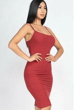 Load image into Gallery viewer, WOMEN&#39;S Ribbed Bodycon Dress