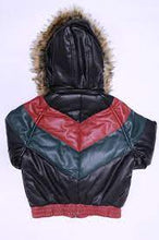 Load image into Gallery viewer, REDFOX DAKOMA PADDED BOMBER JACKET WITH FAUX FUR (BLK/RED/GRN)