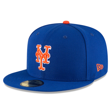 New York Mets New Era Authentic Collection On Field 59FIFTY Fitted Hat - Royal/Orange