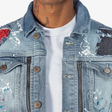 Load image into Gallery viewer, COPPER RIVET Quilted Denim Jacket