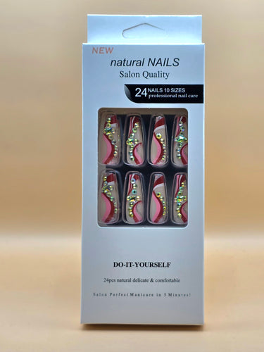 10Pcs False Press On Nails (BD100)