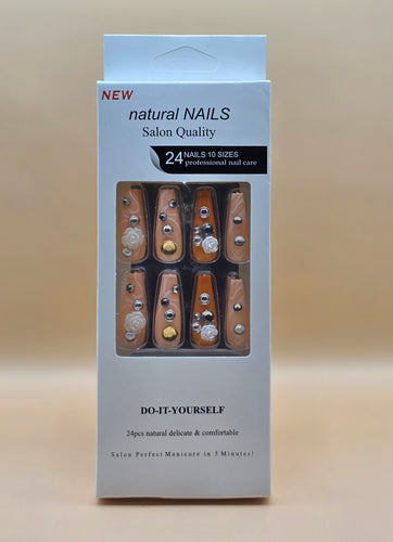 10Pcs False Press On Nails (#71)