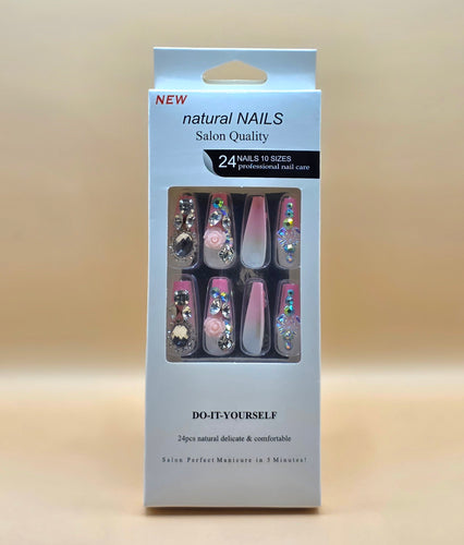 10Pcs False Press On Nails (#70)