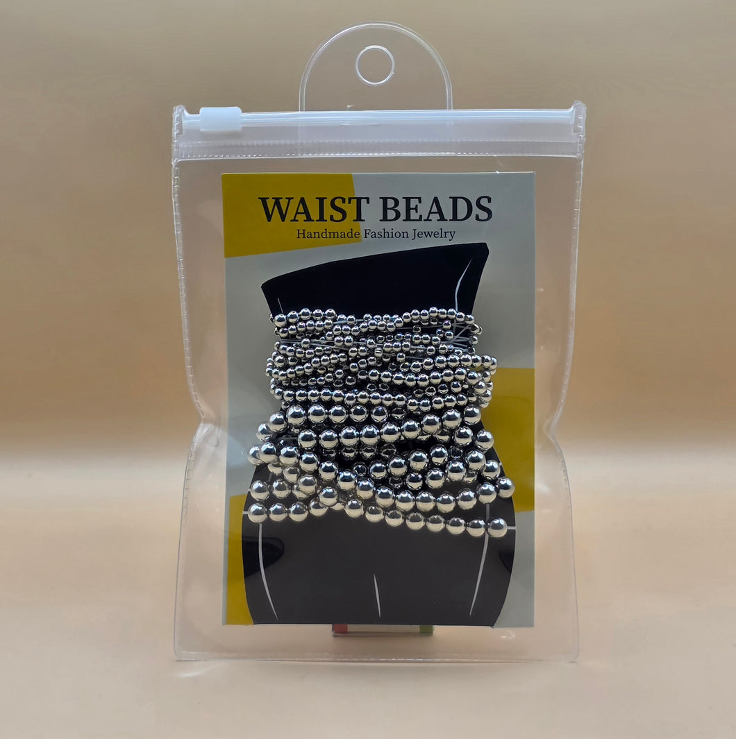 Fashion Waist Beads (Silver)