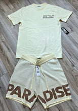 Load image into Gallery viewer, Jordan Craig Paradise T-Shirt &amp; Paradise Knit Shorts (Cream)
