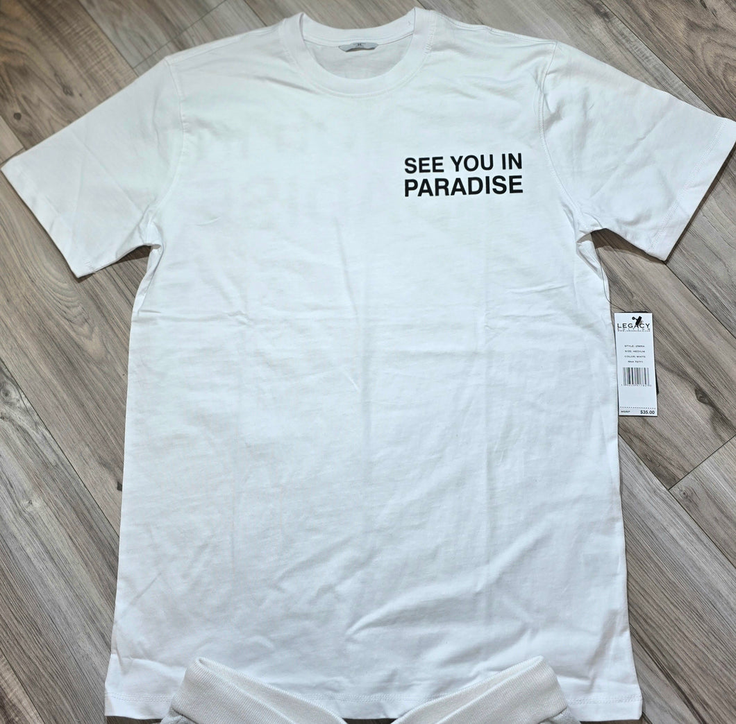 Jordan Craig Paradise T-Shirt & Paradise Knit Shorts (White)