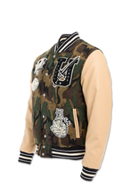 Load image into Gallery viewer, JORDAN CRAIG LIFE OF VICE VARSITY JACKET (VINTAGE CAMO)