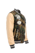 Load image into Gallery viewer, JORDAN CRAIG LIFE OF VICE VARSITY JACKET (VINTAGE CAMO)