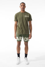 Load image into Gallery viewer, Jordan Craig Paradise T-Shirt &amp; Paradise Knit Shorts (Olive)