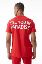 Load image into Gallery viewer, Jordan Craig Paradise T-Shirt &amp; Paradise Knit Shorts (Red)