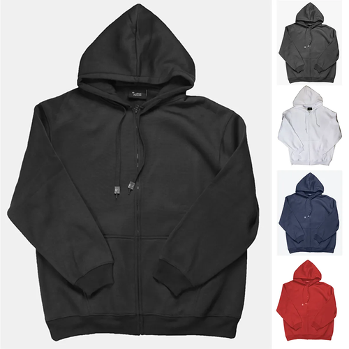 ACCESS FLEECE ZIPDOWN HOODIE (CHARCOAL)