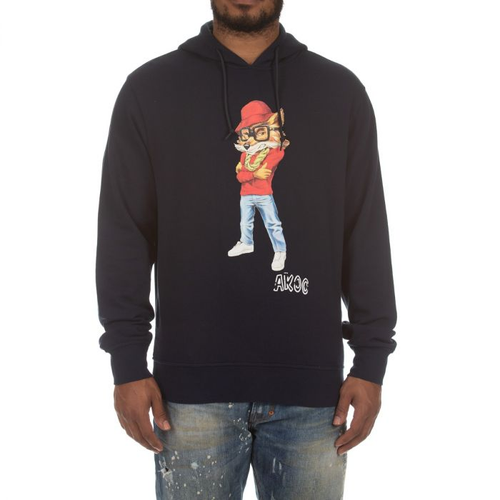 AKOO SMOOTH SLICK HOODIE (NAVY)