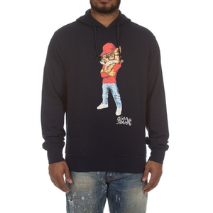 AKOO SMOOTH SLICK HOODIE (NAVY)