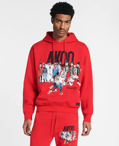 AKOO STEADY CREW JOGGER SET (RACING RED)