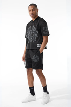 Load image into Gallery viewer, Jordan Craig 5 Borough Football Jersey &amp; Mesh Shorts (Black)