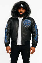 Load image into Gallery viewer, JORDAN CRAIG DETROIT BOMBER JACKET W/ HOOD (BLACK)