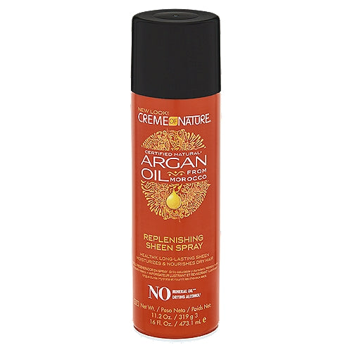 CREME OF NATURE REPLENISHING SHEEN SPRAY w/ ARGAN OIL