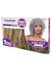 Load image into Gallery viewer, JANET COLLECTION REMY ILLUSION SHORT 3PCS AFRO