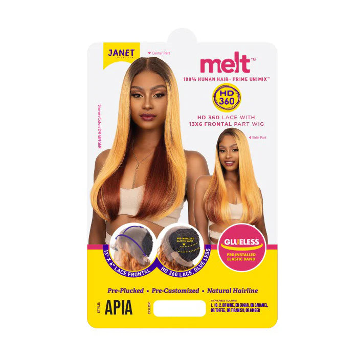 JANET COLLECTION MELT HD 360 LACE 13x6 APIA