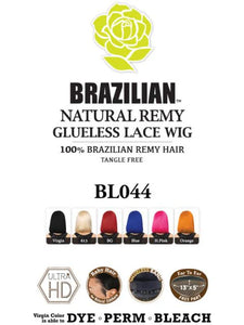 HARLEM 125 BRAZILIAN NATURAL REMY GLUELESS LACE WIG (BL044) "12"